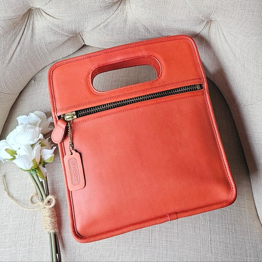 Vintage Coach Bonnie Cashin Metro Stroll Tote Bag # 9004 ( Coral Pink ) - Picture 1 of 15